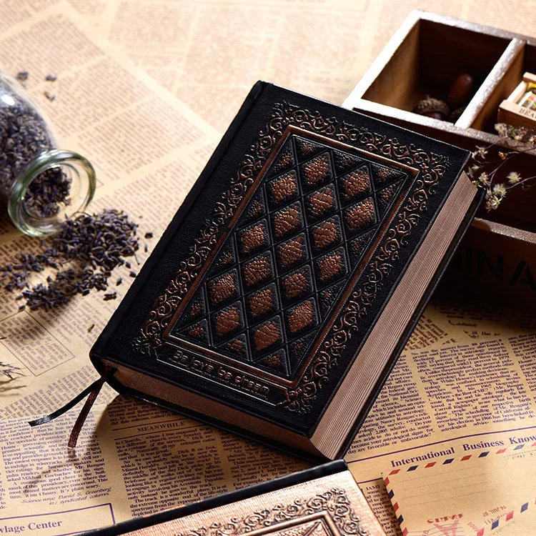 Embossed Faux Leather Notepad Three-dimensional Super Thick — image 3