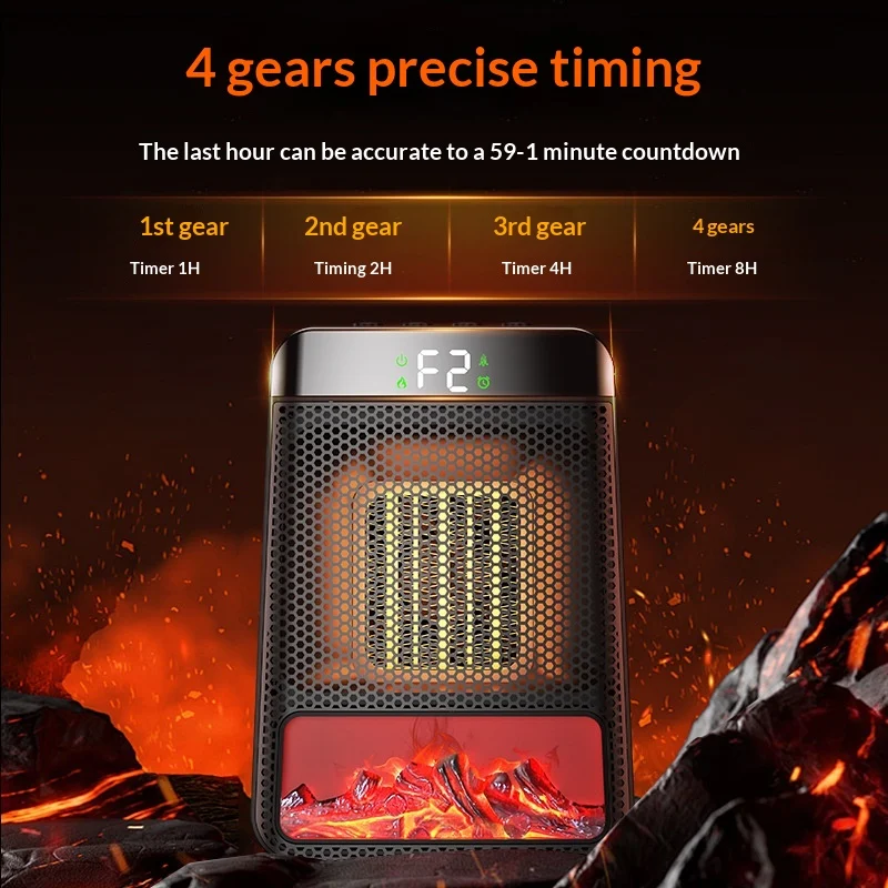 Energy-saving Compact PTC Heating Mini Fan Heater — image 2