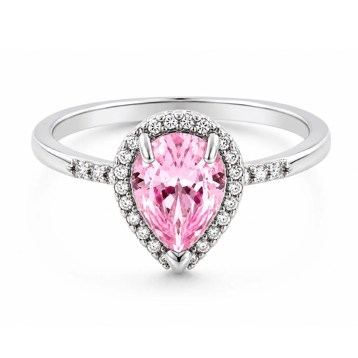 European American Teardrop Ring For Women, Personality Copper Inlaid Zircon Fashion… — image 5