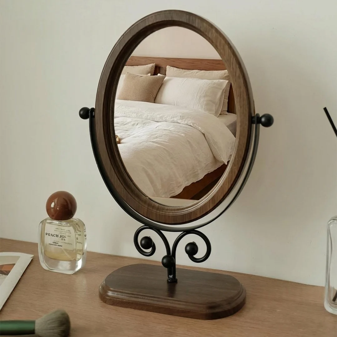 European-style Desktop Simple Makeup Rotating Mirror — image 4