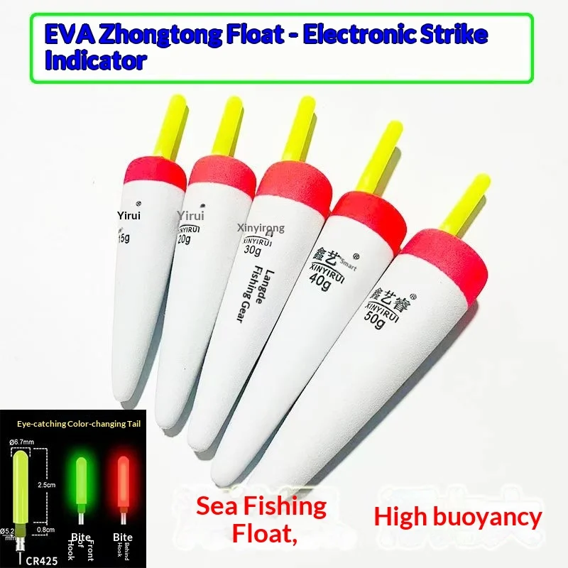 Eva Electronic Luminous Fishing Float, Barracuda Foam Sea Large Buoyancy, Through-hole… — image 5