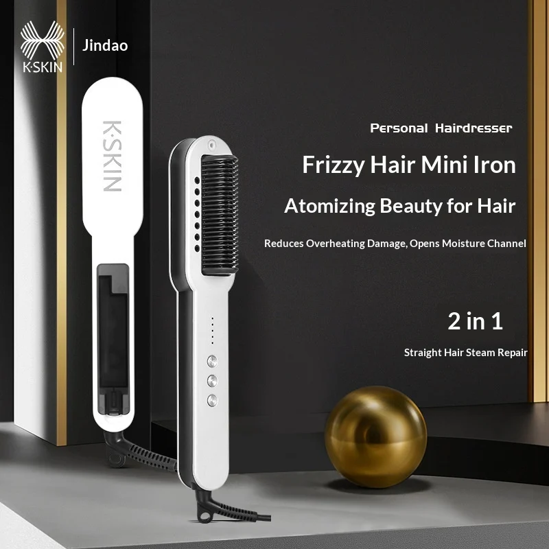 Evaporative Straightening Comb Hydrates Nourishes And Volumizes Hair Dual-use Steam… — image 3