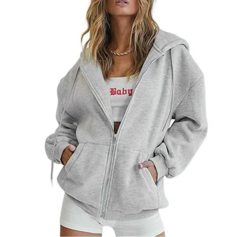 Everyday Zip-up Hoodie With A Hood — image 8