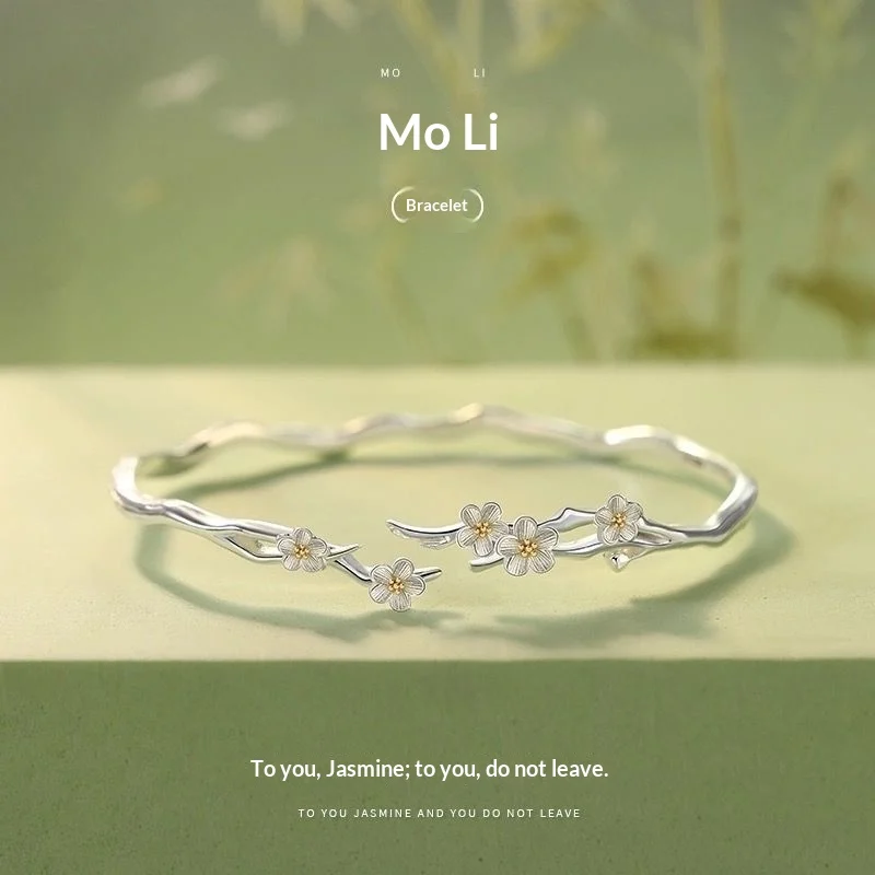 Exquisite High-end Jasmine Flower Bracelet For Women — image 4