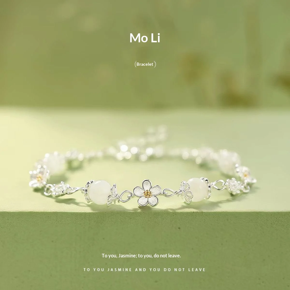 Exquisite High-end Jasmine Flower Bracelet For Women — image 3