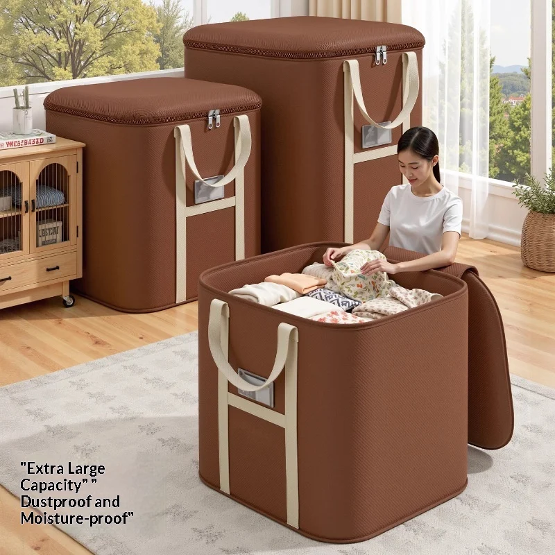 Extra-large Thick Durable Cotton Quilt Storage Bag — image 3