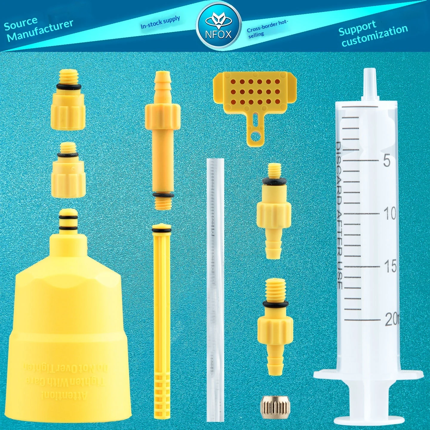 Ezmtd Hydraulic Brake Oil Disc Tool Set Simple Bicycle Filling And Replacement Funnel… — image 8