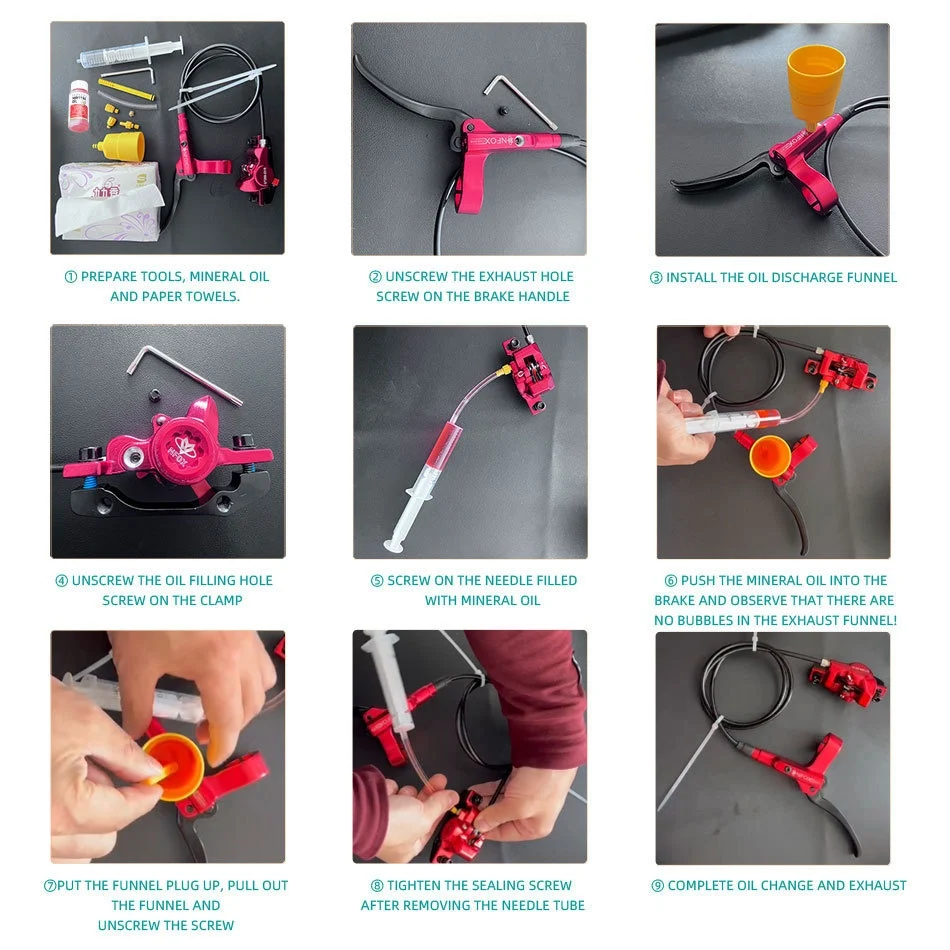 Ezmtd Hydraulic Brake Oil Disc Tool Set Simple Bicycle Filling And Replacement Funnel… — image 7
