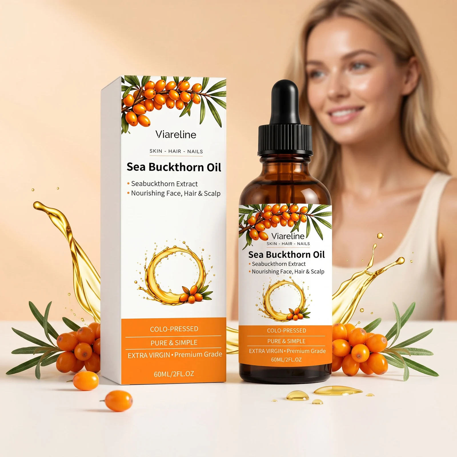 Facial Hair Body Skin Smooth And Glossy Surface, Daily Application Of Skincare Oil — image 4