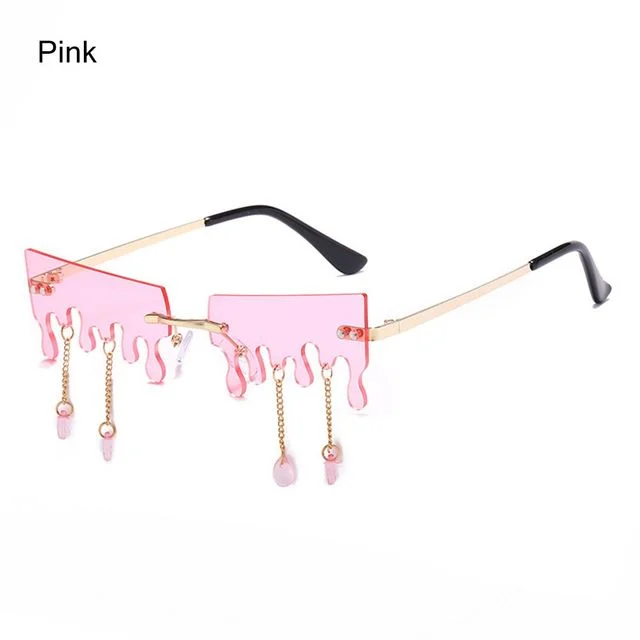 Fashion Butterfly Rimless Sunglasses For Women — image 5
