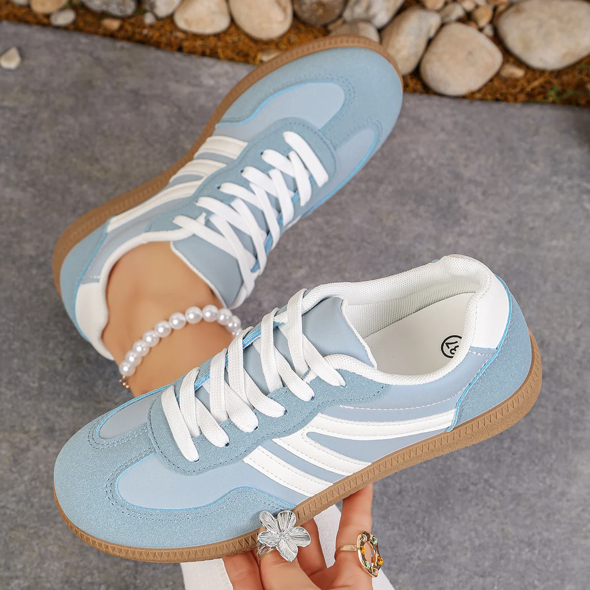 Fashion Casual All-match Color Matching Lace-up Shoes — image 5