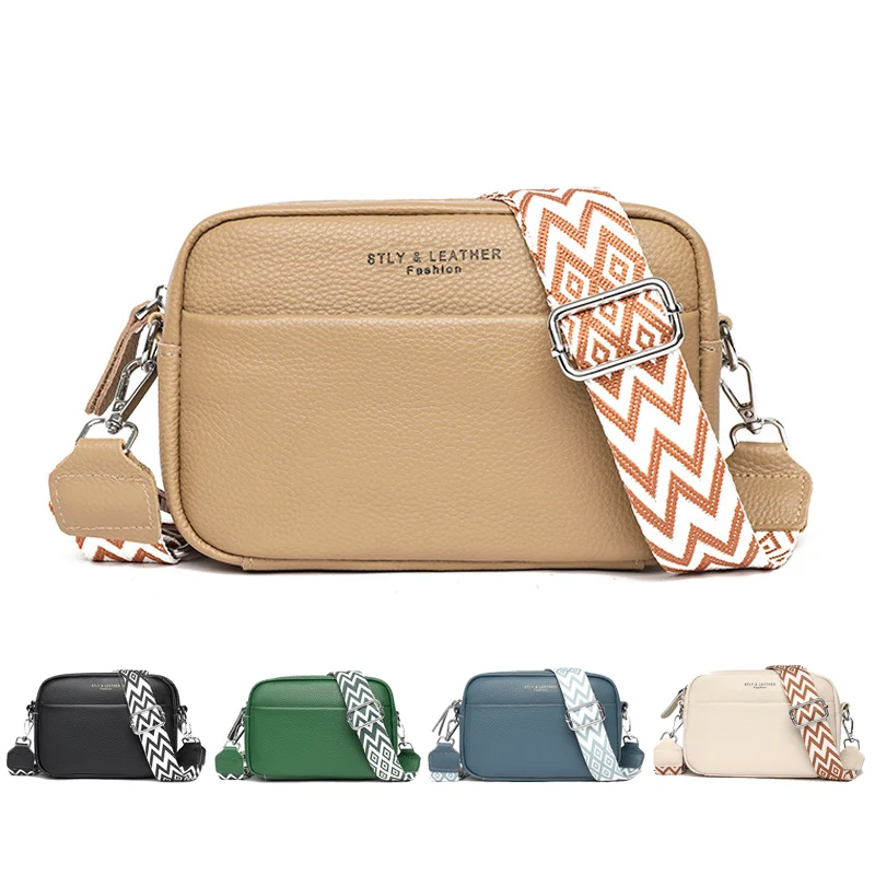 Fashion Shoulder Crossbody Bags With Rhombus Embroidered Wide Strap Cute Small Square… — image 3
