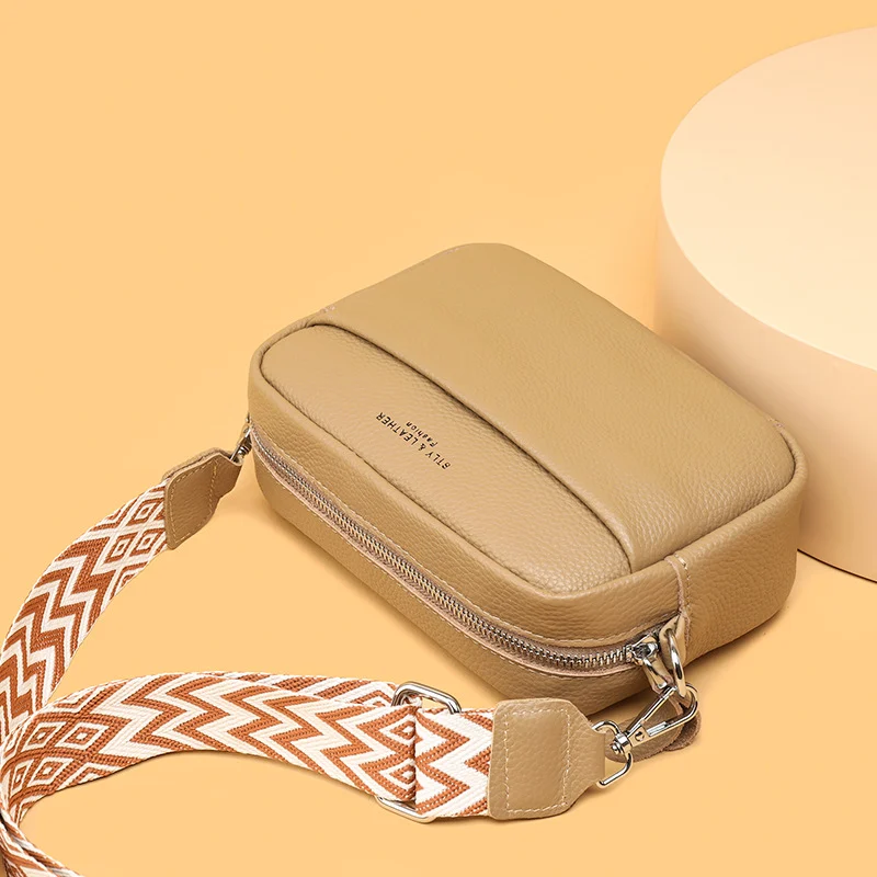 Fashion Shoulder Crossbody Bags With Rhombus Embroidered Wide Strap Cute Small Square… — image 1