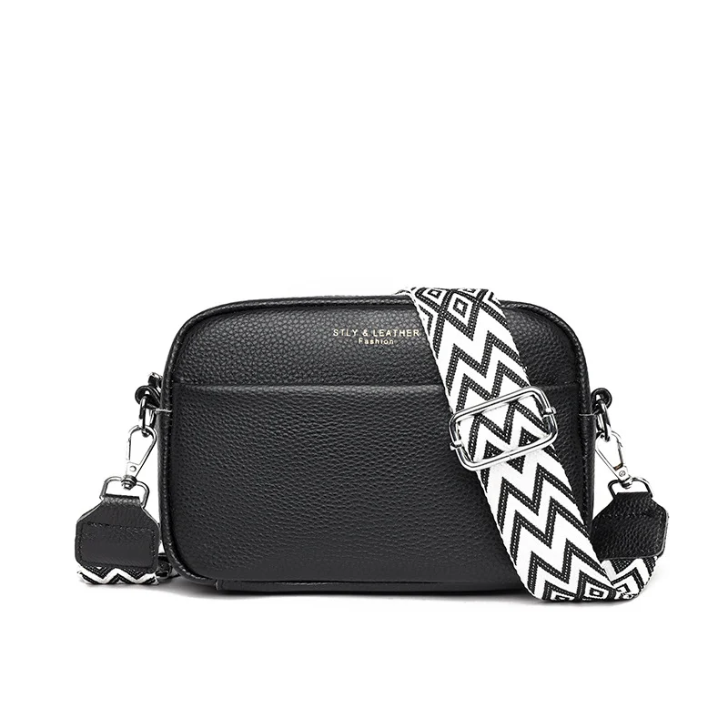 Fashion Shoulder Crossbody Bags With Rhombus Embroidered Wide Strap Cute Small Square… — image 4