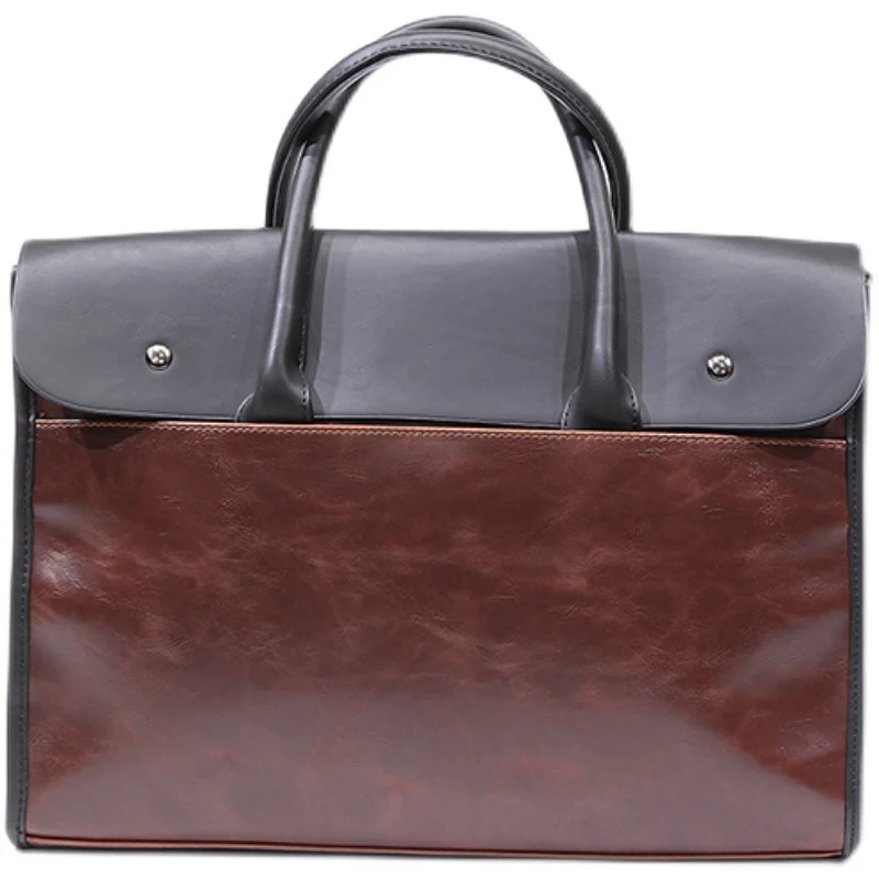 Fashionable Briefcase Business Crossbody Handbag — image 2