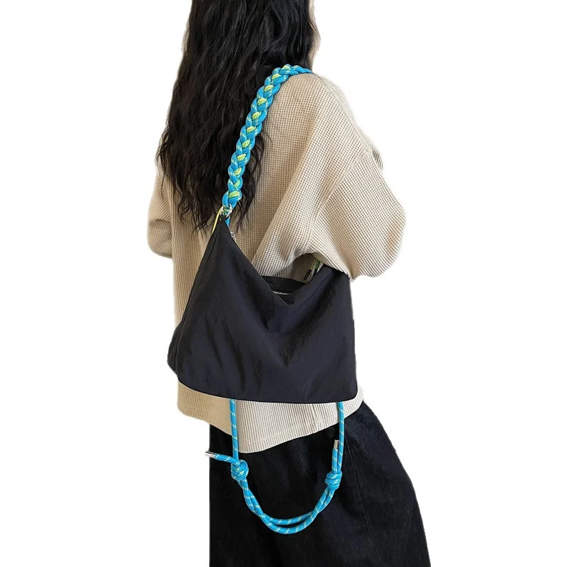 Fashionable Casual Color-block Single-shoulder Tote Bag For Women — image 6