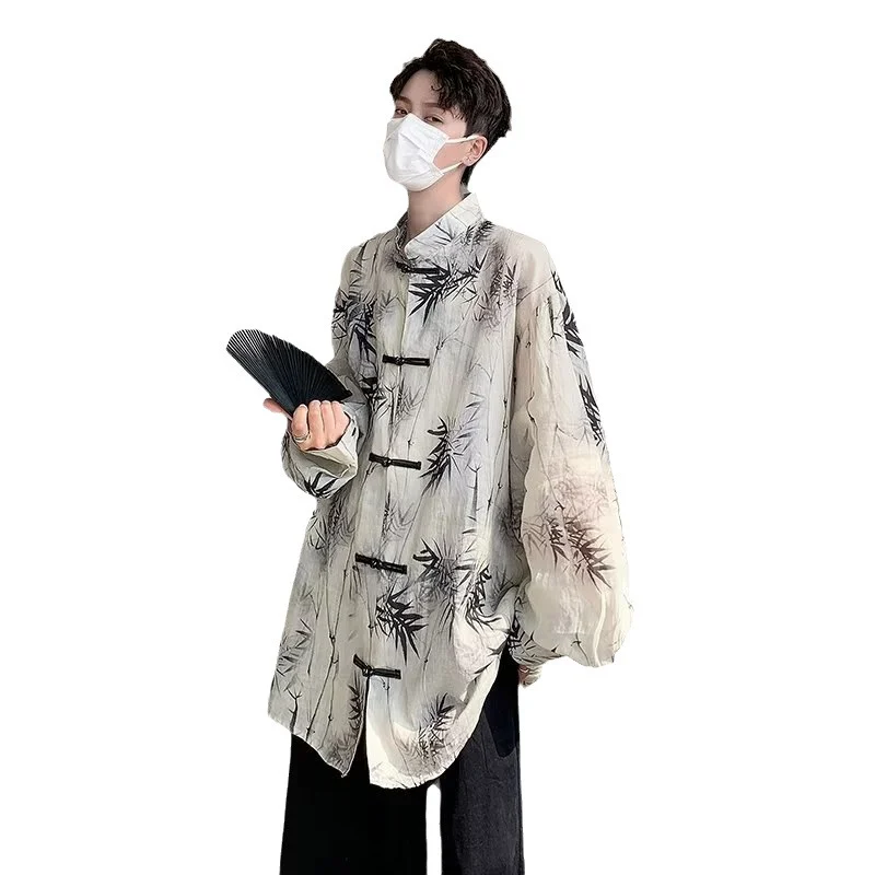 Fashionable Casual Men's Top Vintage Shirt — image 3