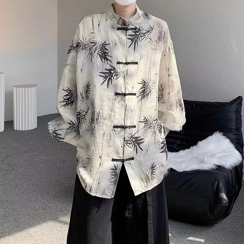 Fashionable Casual Men's Top Vintage Shirt — image 4
