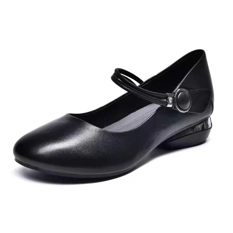 Fashionable Chunky-heel Flat Womens Shoes — image 5