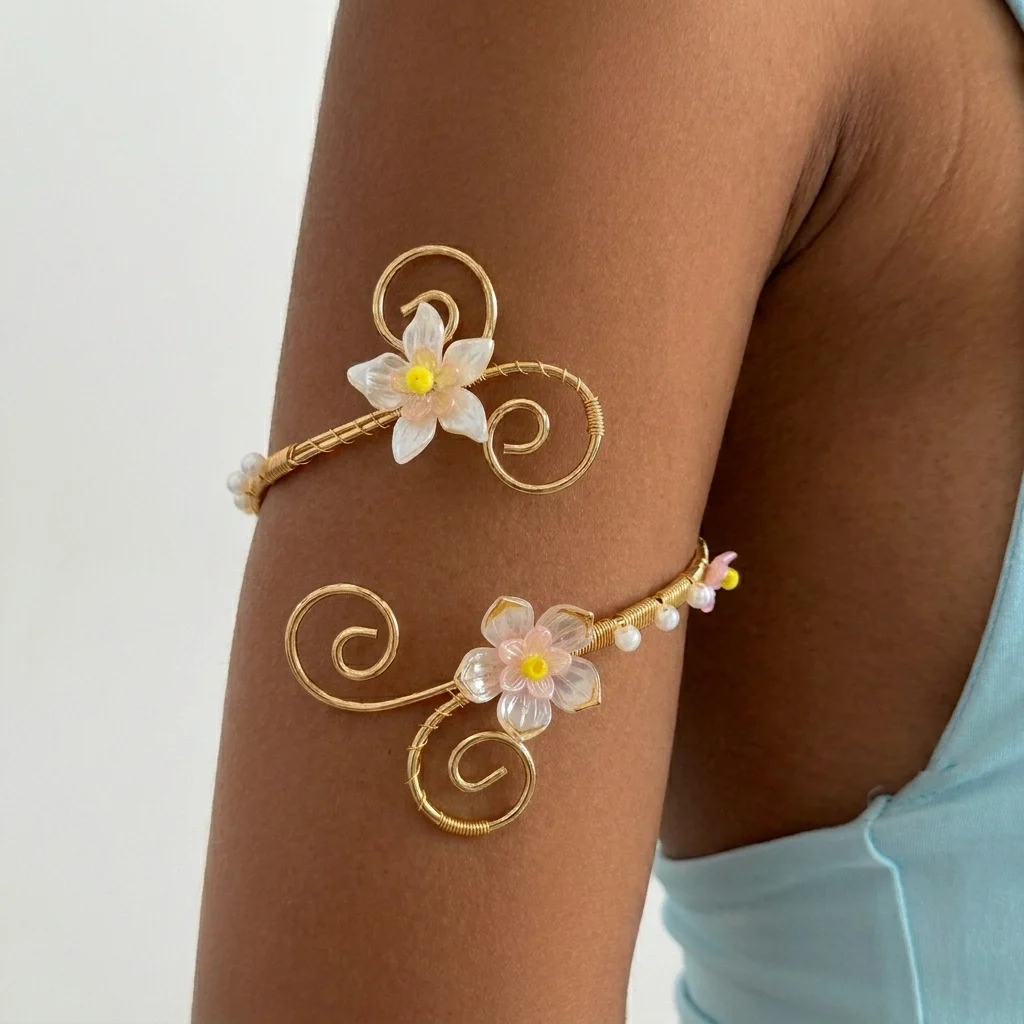 Fashionable Colorful Flower Bracelet For Women — image 5