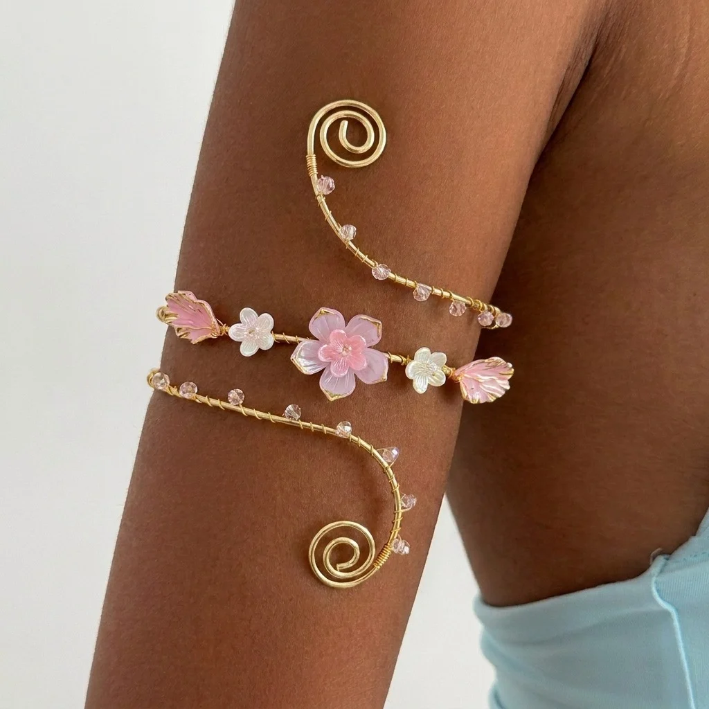 Fashionable Colorful Flower Bracelet For Women — image 3