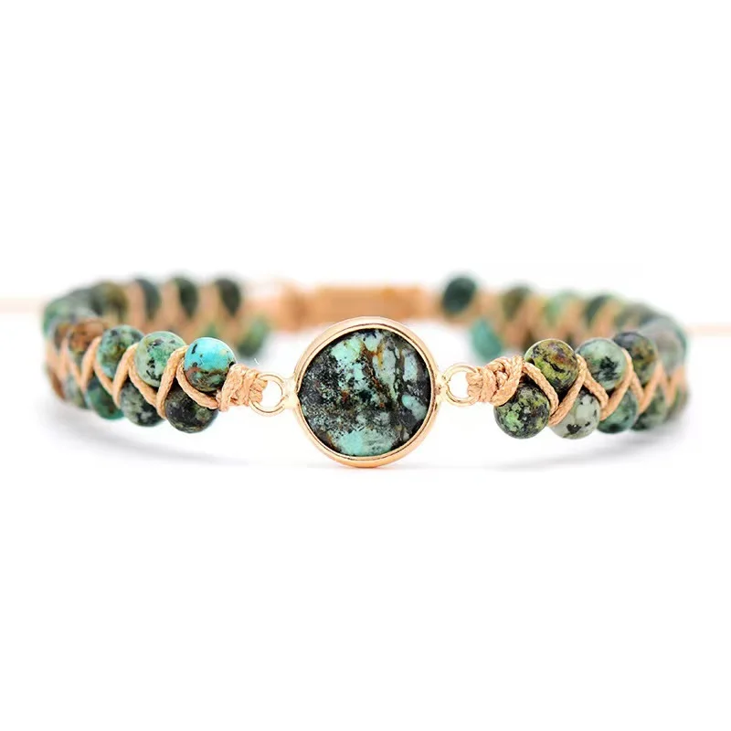 Fashionable Double-layer Hand-woven Bracelet — image 3