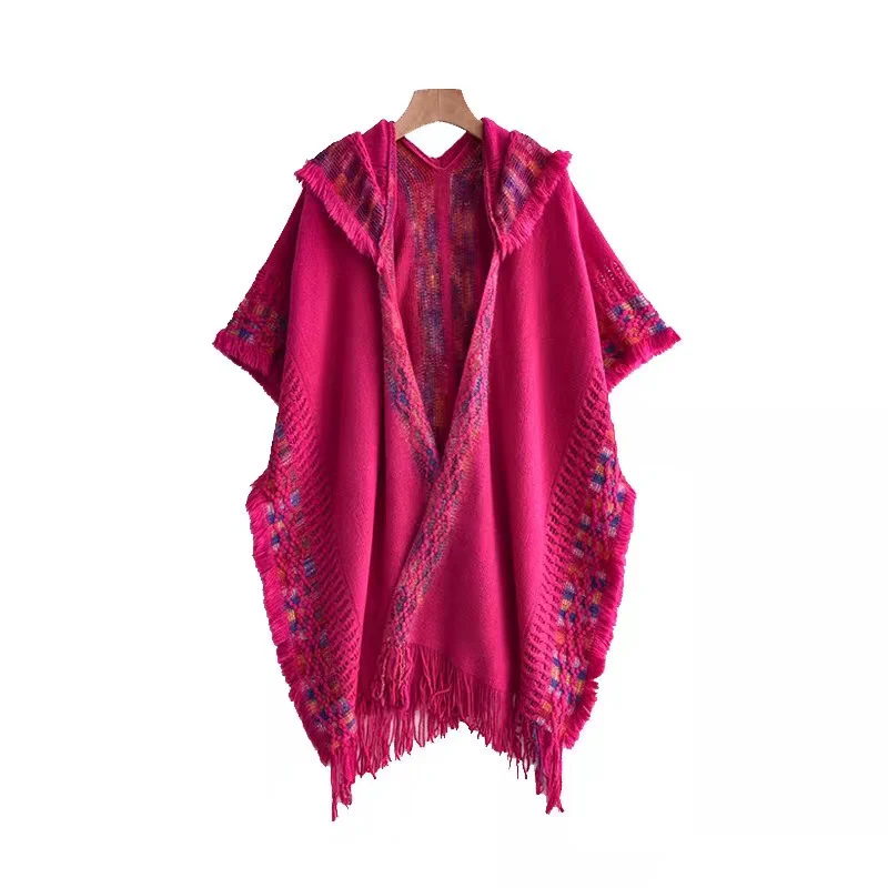 Fashionable Hooded Shawl For Women Ethnic Style — variant image