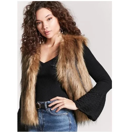 Fashionable New Fox-fur Long Vest — image 2