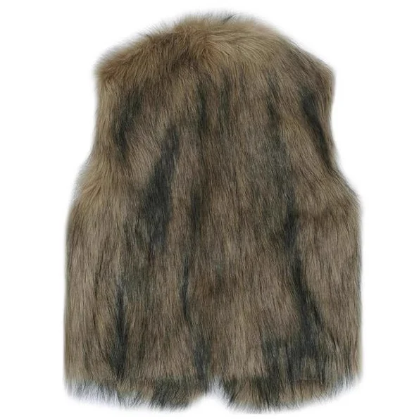 Fashionable New Fox-fur Long Vest — image 4