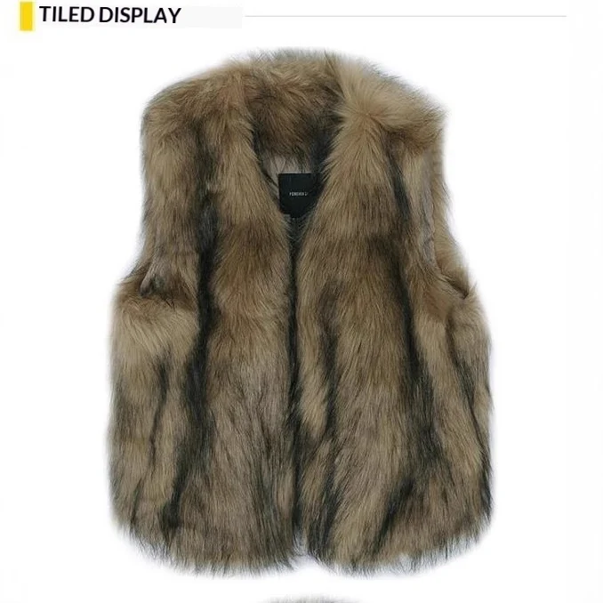 Fashionable New Fox-fur Long Vest — image 5