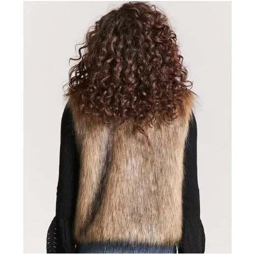 Fashionable New Fox-fur Long Vest — image 1