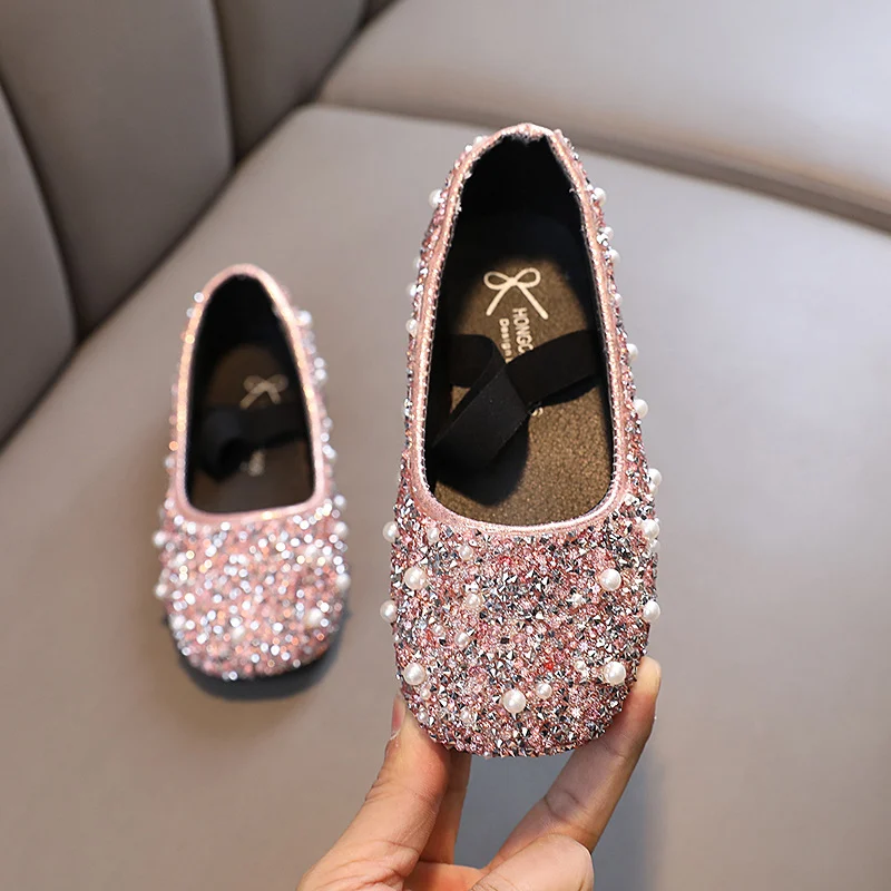 Fashionable Square-toe Bow-knot Girls Shoes — image 1