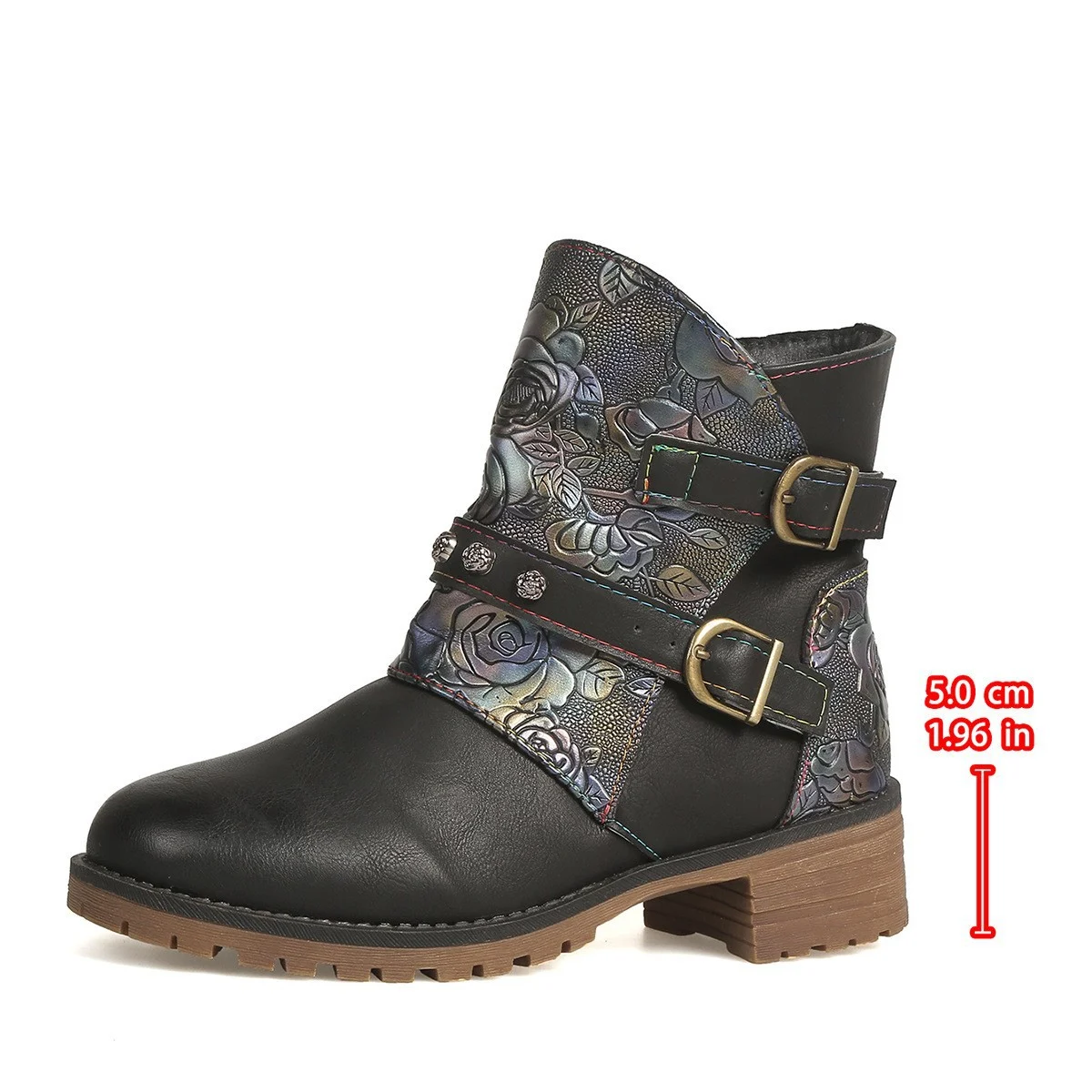 Fashionable Western Boots With Print For Women — image 6