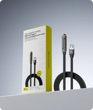 Fast Charging Foldable Bracket Data Cable 2-in-1 Wire Phone Tablet Stand Type-c To USB-A — image 2