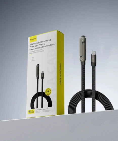 Fast Charging Foldable Bracket Data Cable 2-in-1 Wire Phone Tablet Stand Type-c To USB-A — image 7