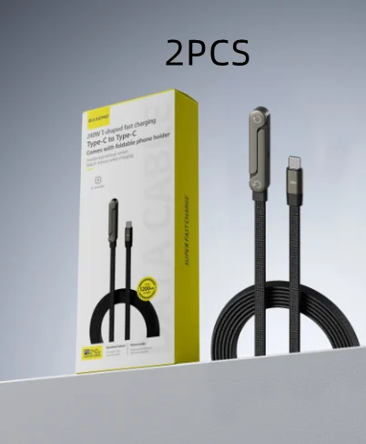 Fast Charging Foldable Bracket Data Cable 2-in-1 Wire Phone Tablet Stand Type-c To USB-A — image 14