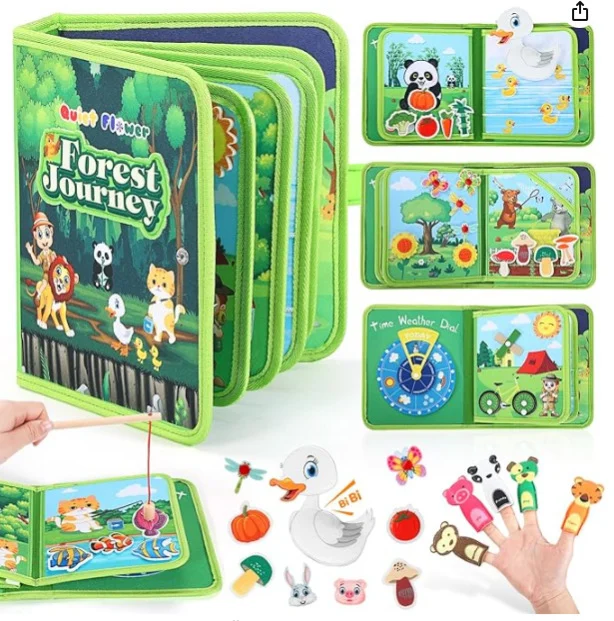 Felt Montessori Busy Board Educational Toy — image 13