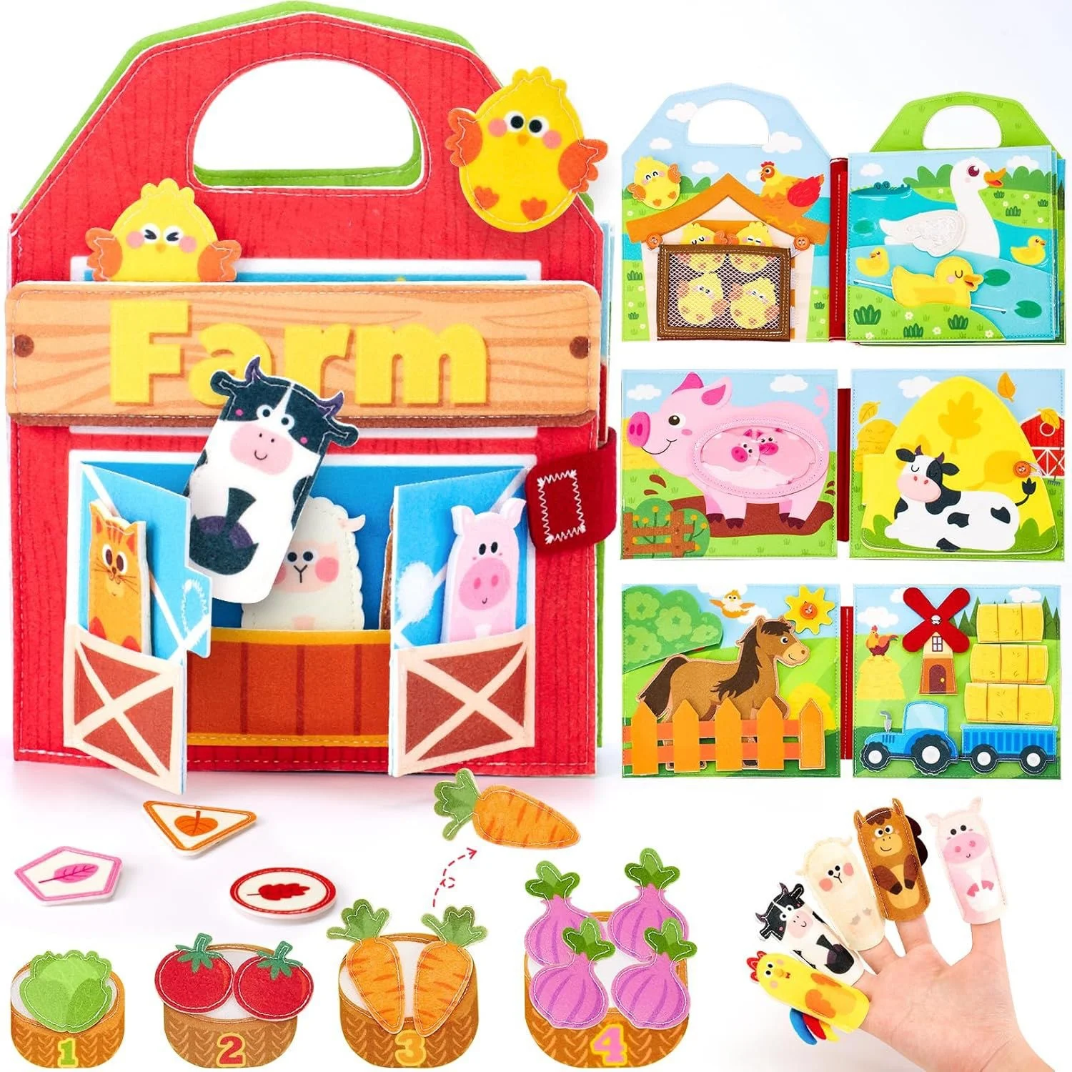 Felt Montessori Busy Board Educational Toy — image 8