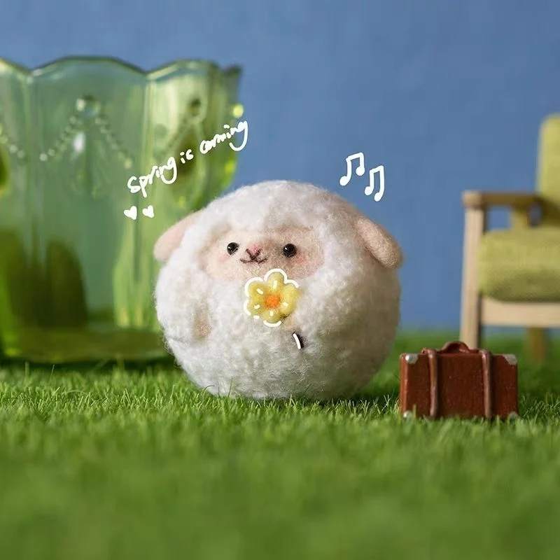 Felt Needle-poking Craft Kit DIY Cloud And Little Sheep Keychain — image 12