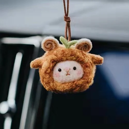 Felt Needle-poking Craft Kit DIY Cloud And Little Sheep Keychain — image 5