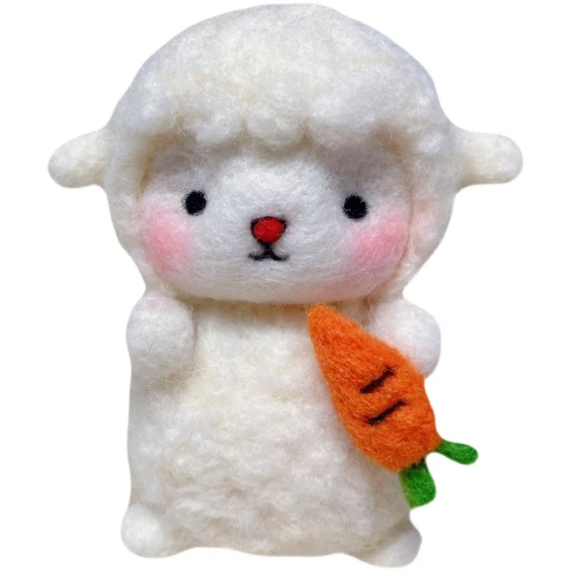 Felt Needle-poking Craft Kit DIY Cloud And Little Sheep Keychain — image 7
