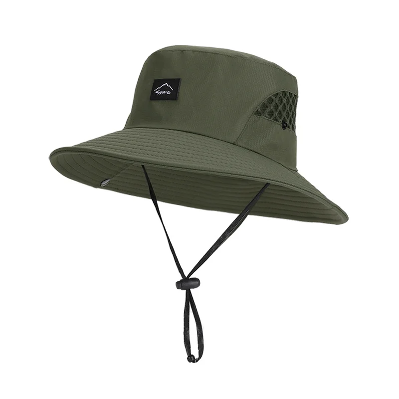 Fishing Hat Wide-brim Bucket Sun-protection For Hiking — image 1