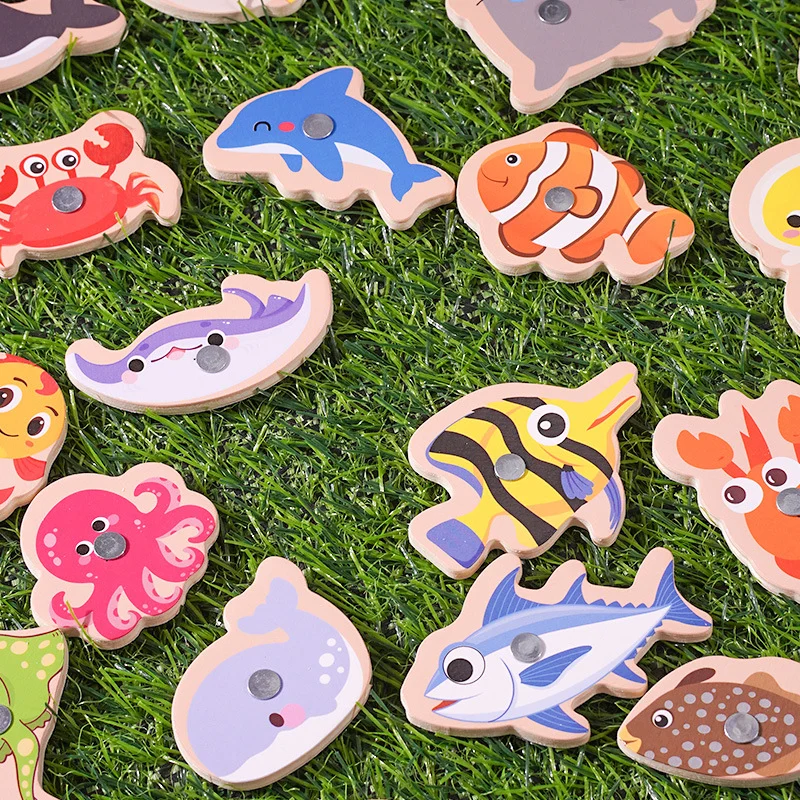 Fishing Toy For Children And Infants Magnetic Fish Puzzle Building Blocks — image 3