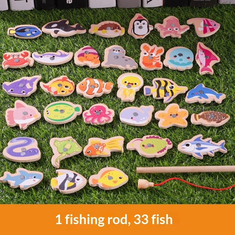 Fishing Toy For Children And Infants Magnetic Fish Puzzle Building Blocks — image 6