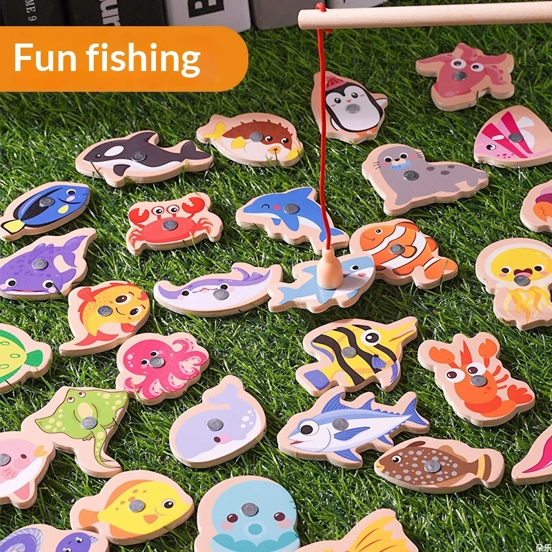 Fishing Toy For Children And Infants Magnetic Fish Puzzle Building Blocks — image 4