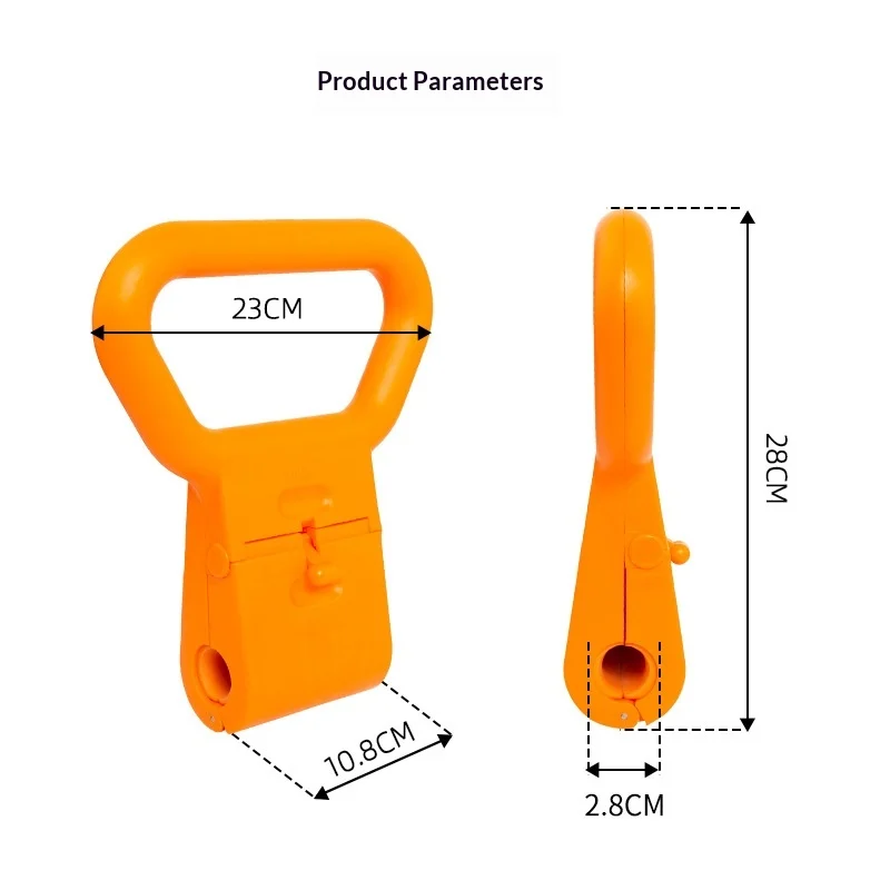 Fitness Kettlebell Dumbbell Handle Single-hole Plate Grip Clamp — image 2