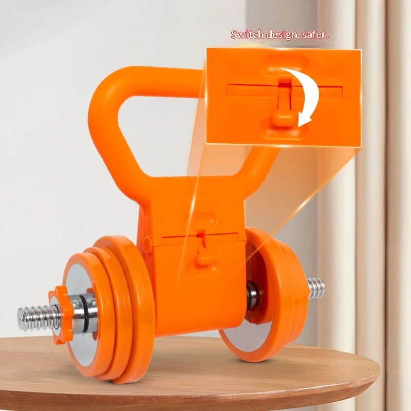 Fitness Kettlebell Dumbbell Handle Single-hole Plate Grip Clamp — image 4