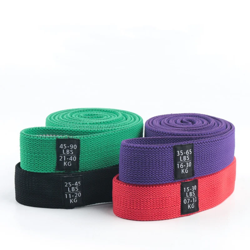 Fitness Long Resistance Bands Fabric Set Exercise Workout Elastic For Pull Up Woman Assist — image 2