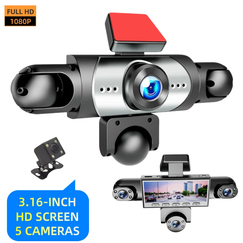 Five Camera Driving Recorder, 1080P High-definition Night Vision, Mobile App For… — image 6