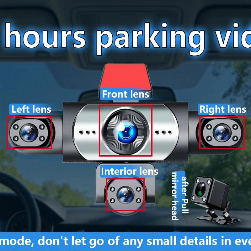 Five Camera Driving Recorder, 1080P High-definition Night Vision, Mobile App For… — image 7